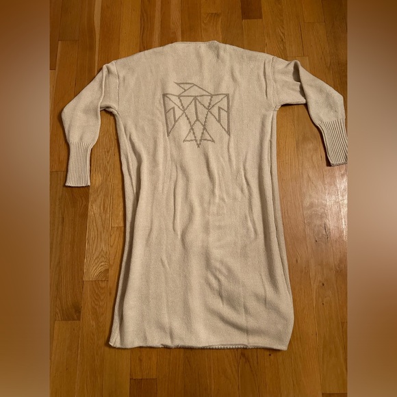 ALL THINGS GOLDEN Signature Cardigan- Beige - Picture 7 of 9